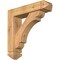 Ekena Millwork Olympic Arts and Crafts Smooth Bracket w/ Offset Brace, Western Red Cedar, 5 1/2"W x 22"D x 22"H BKT0604X22X22OLY03SWR - alternate 1
